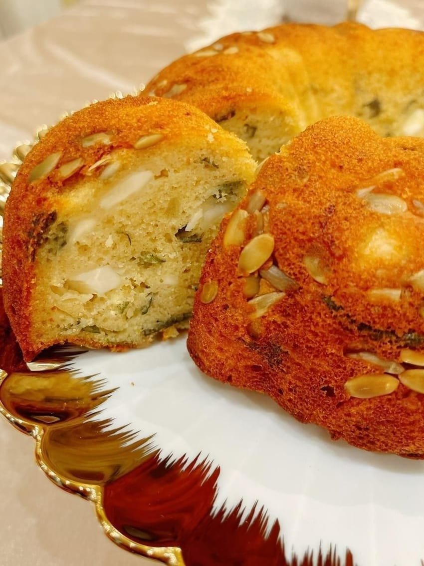 كيكة الزعتر والجبن النابلسية