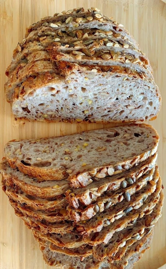 الخبز الريفي بالخميرة البرية الطبيعية (ساوردو)