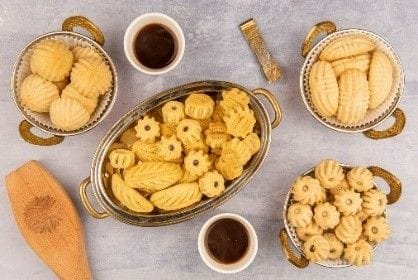 معمول المكسرات مشكل (طحين البر او سميد او مكس)